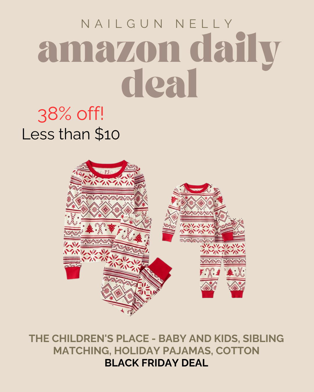 Amazon Black Friday Deal! 

The Children's Place baby And Kids, Sibling Matching, Holiday Pajama Sets, Cotton

#Christmaspjs #familymatching 

 #LTKHoliday #LTKmomlife #LTKSaleAlert