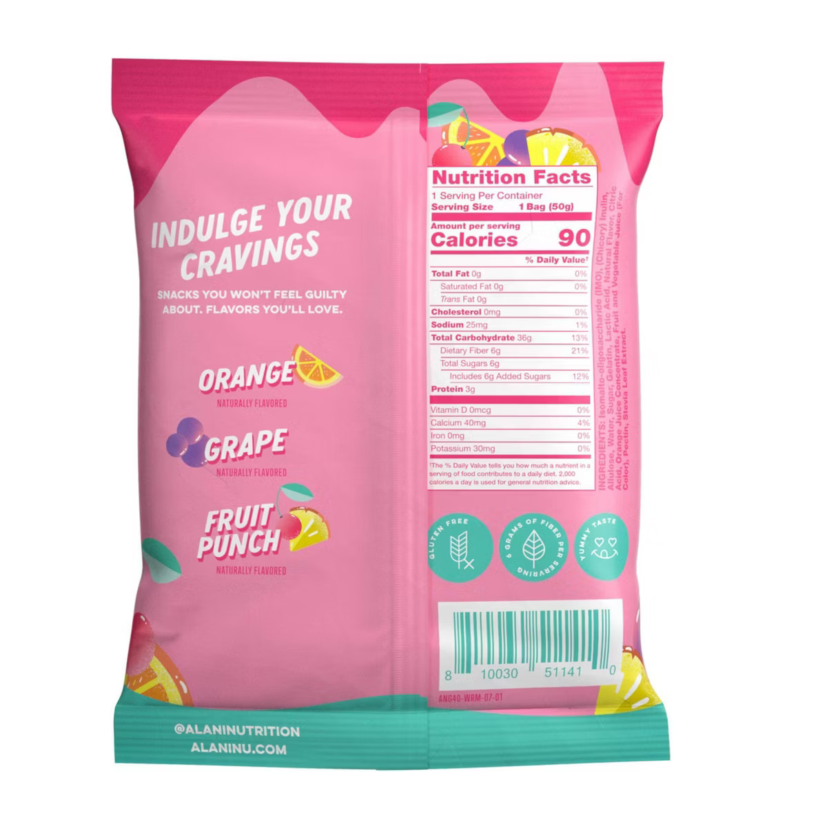 Alani Sour Gummy Worms - 1.8oz | Target