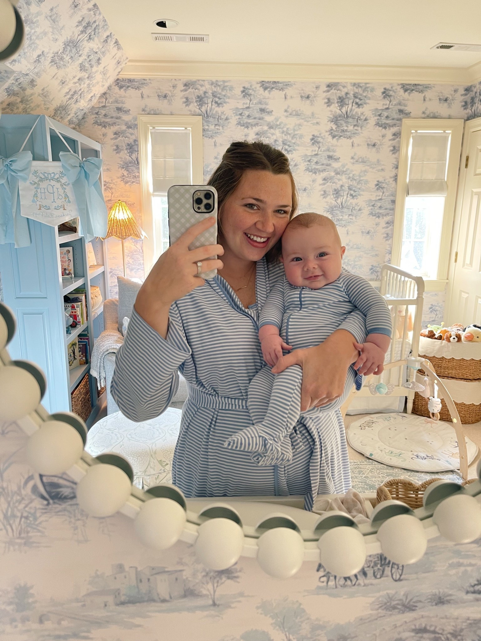 Matching pjs with my baby 🤭😇🥹