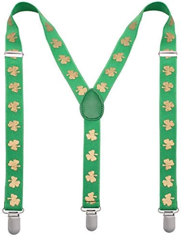 St Patricks Day Suspenders - Mens Suspenders with Clips - Many Colors to Choose From | Amazon (US)