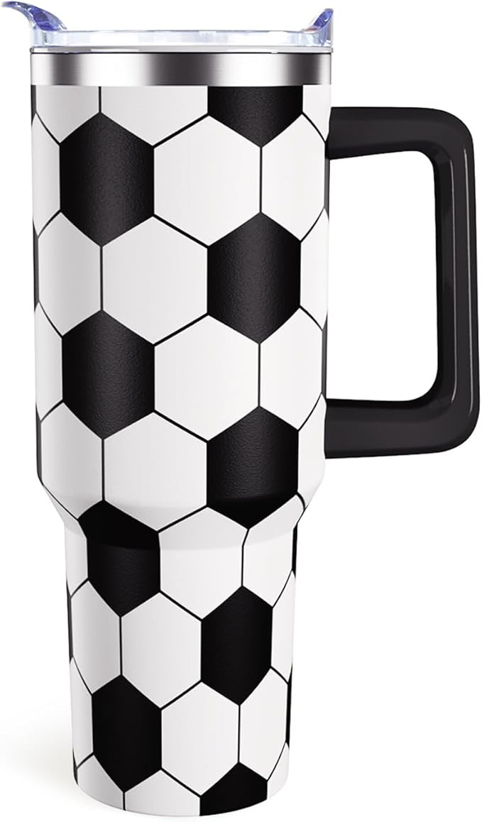 40oz Soccer Tumbler Soccer Gifts Stuff for Men Women Gift for Coach Lovers | Stainless Steel，Le... | Amazon (US)