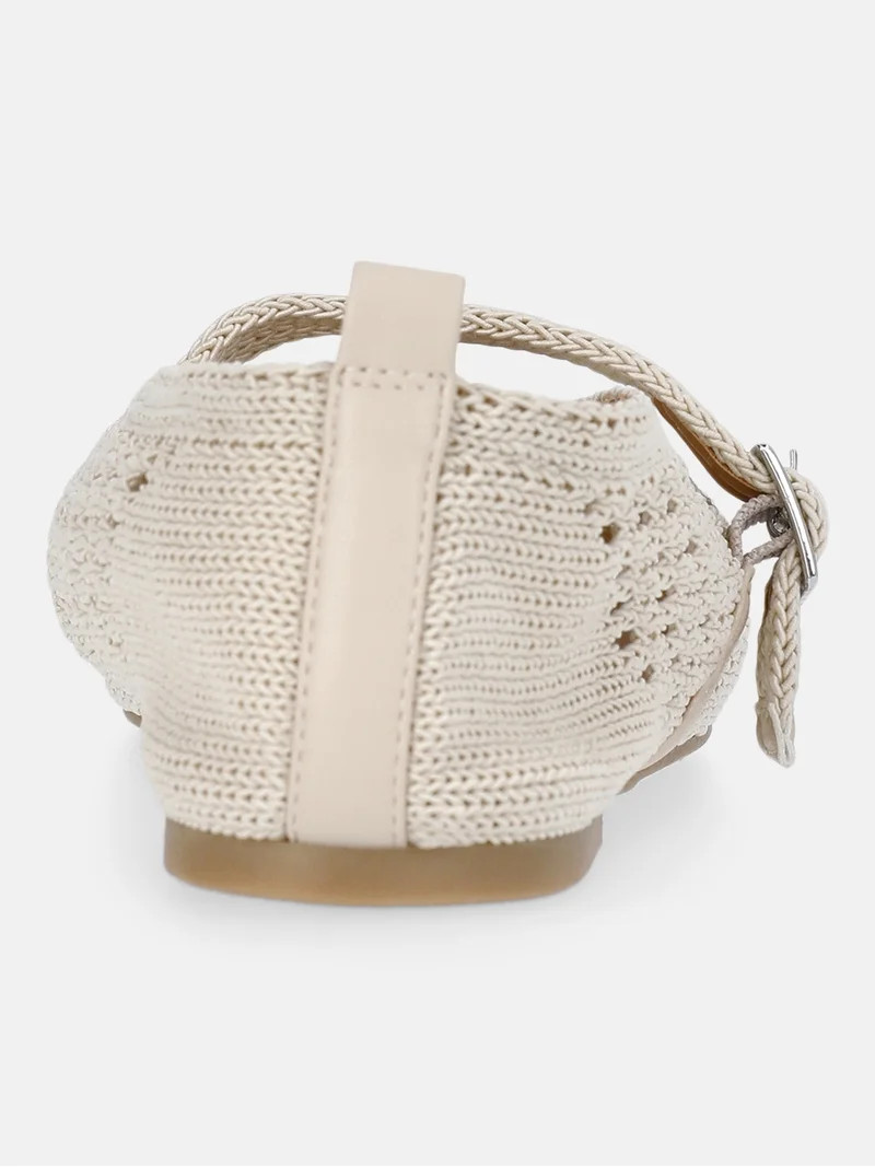 No Boundaries Crochet Mary Jane Flats, Women's | Walmart (US)