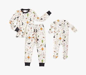 Rifle Paper Co. Halloween Organic Family Pajamas | Pottery Barn Kids
