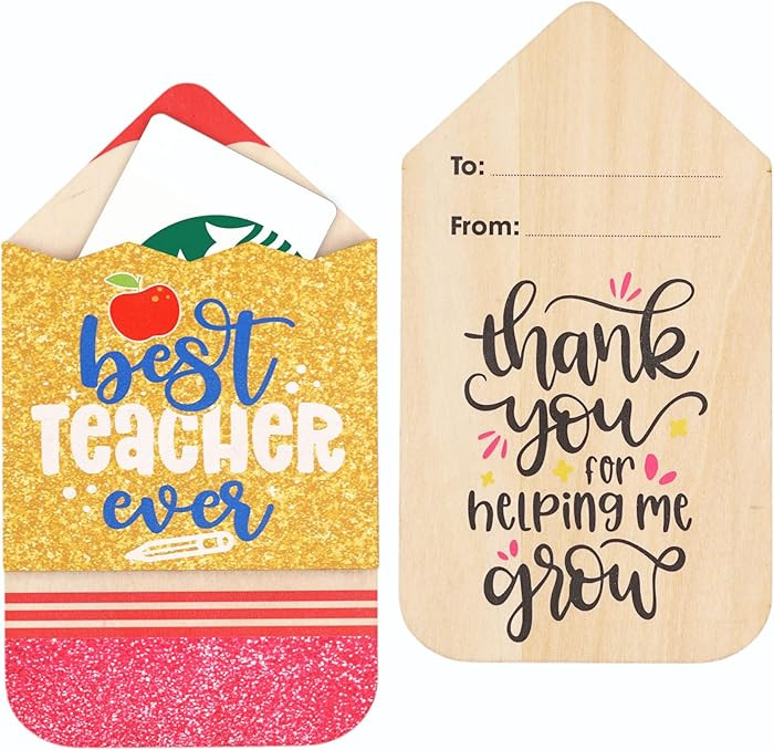 KATINAT Cute Pencil Gift Card Holder, Graduation Cash Holder for Class of 2026, Teacher Appreciat... | Amazon (US)