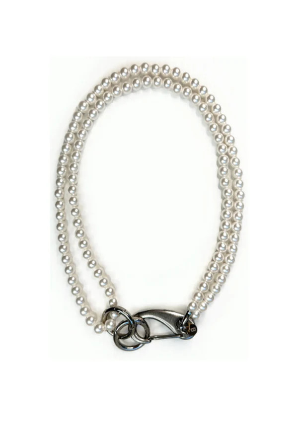 Pearl convertable choker necklace with carabiner | BAACAL Limited, LLC
