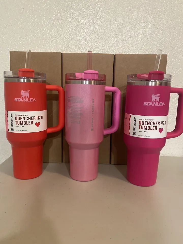 Stanley Starbucks 2024 - Target Exclusive Valentines Cosmo Pink & Red Set Of 3. | eBay US