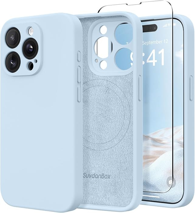 Magnetic for iPhone 15 Pro Max Case, Compatible with MagSafe, [Full Camera Protection][Screen Pro... | Amazon (US)