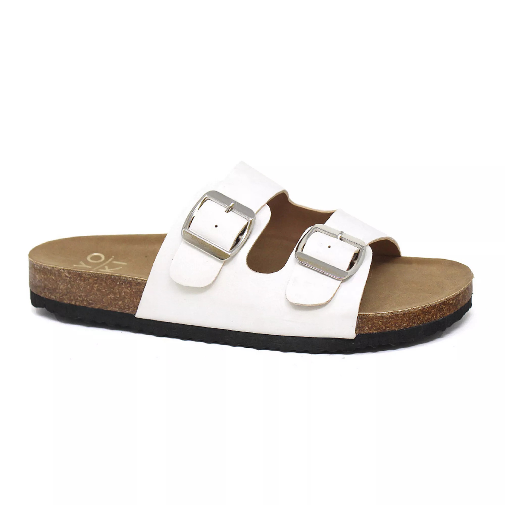 Yoki Gian 91 Women's Double Buckle Slide Sandals | Kohl's