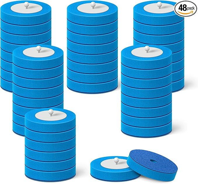 48 Count Disposable Toilet Brush Heads, Toilet Bowl Wand Refills for Toilet and Bathroom Cleaning... | Amazon (US)
