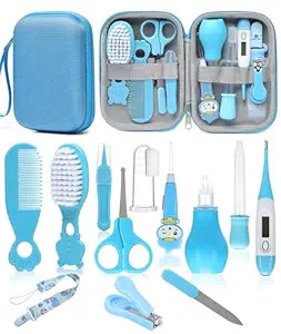 Baby Healthcare and Grooming Kit, Safety Newborn Nursery Baby Care Kit, with Hair Brush Comb, Nai... | Amazon (US)