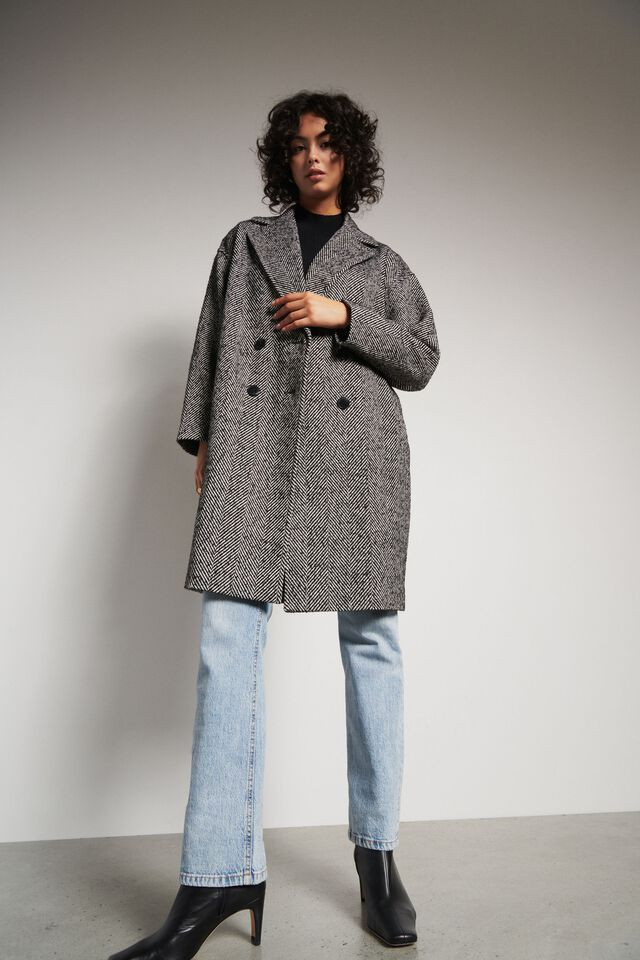 Balloon Sleeve Cocoon Coat | Dynamite Clothing