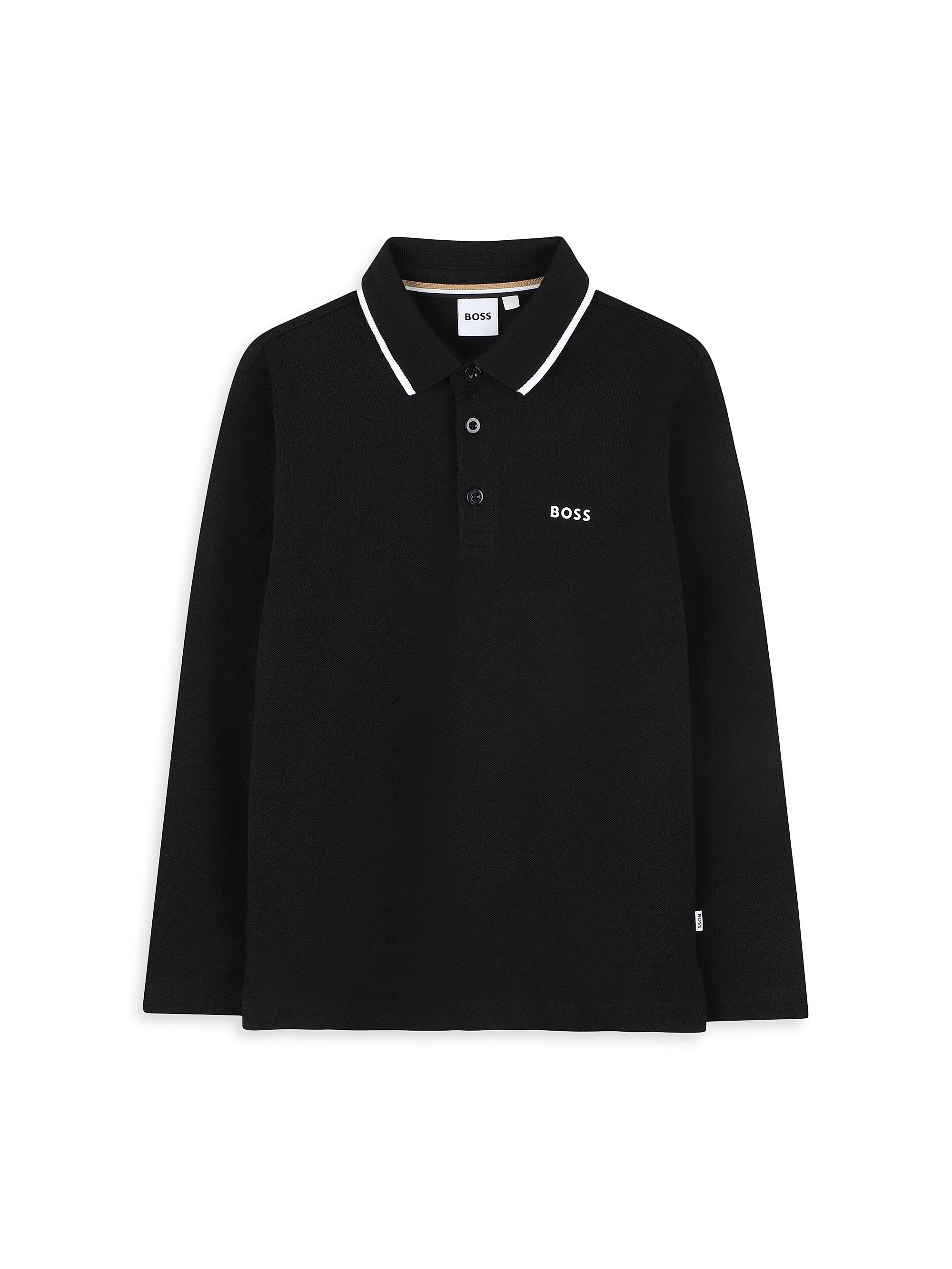 Little Boy's Logo Long-Sleeve Polo Shirt | Saks Fifth Avenue