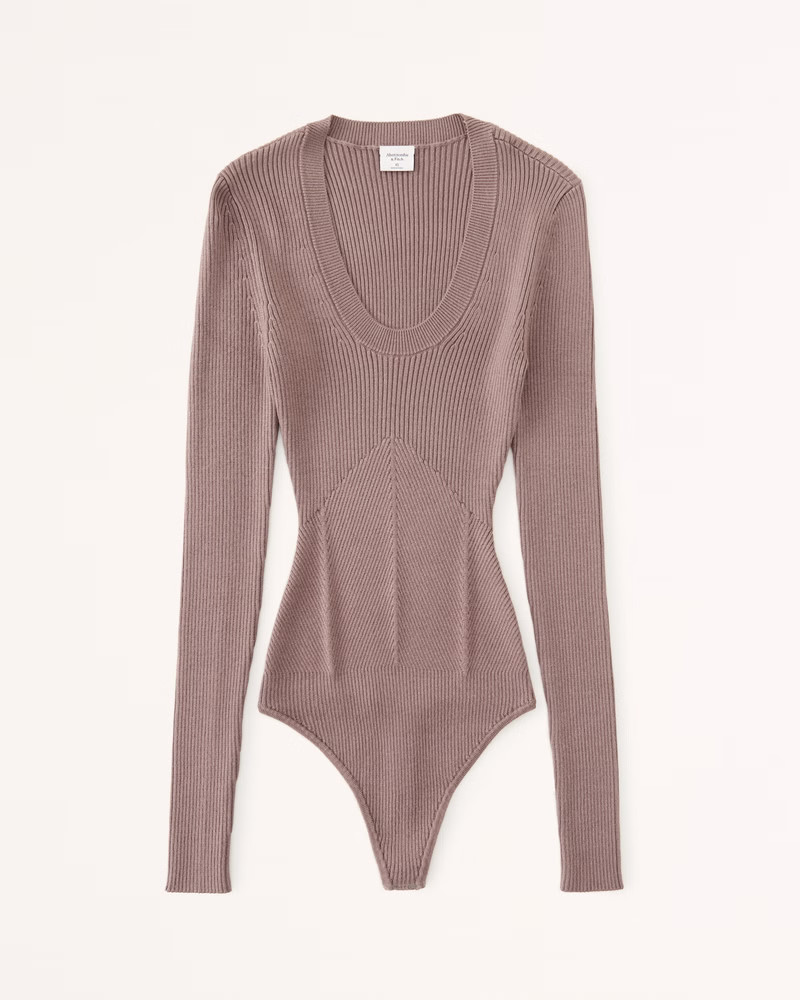 Scoopneck Sweater Bodysuit | Abercrombie & Fitch (US)