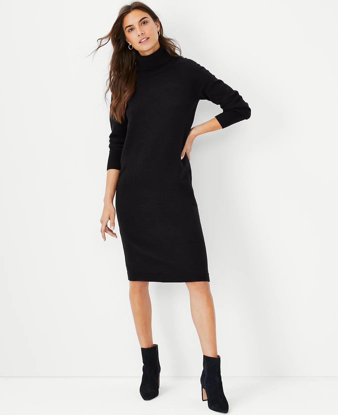 Turtleneck Sweater Shift Dress | Ann Taylor (US)