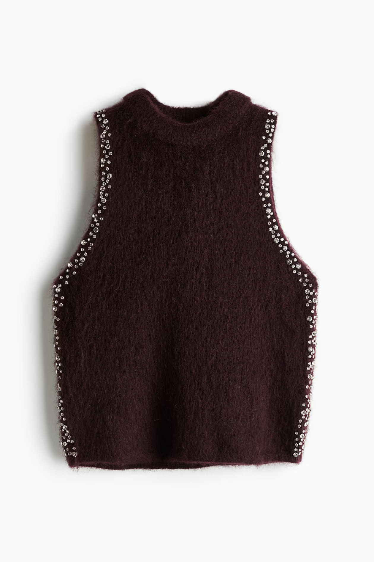 Rhinestone-embellished mohair-blend top | H&M (UK, MY, IN, SG, PH, TW, HK)
