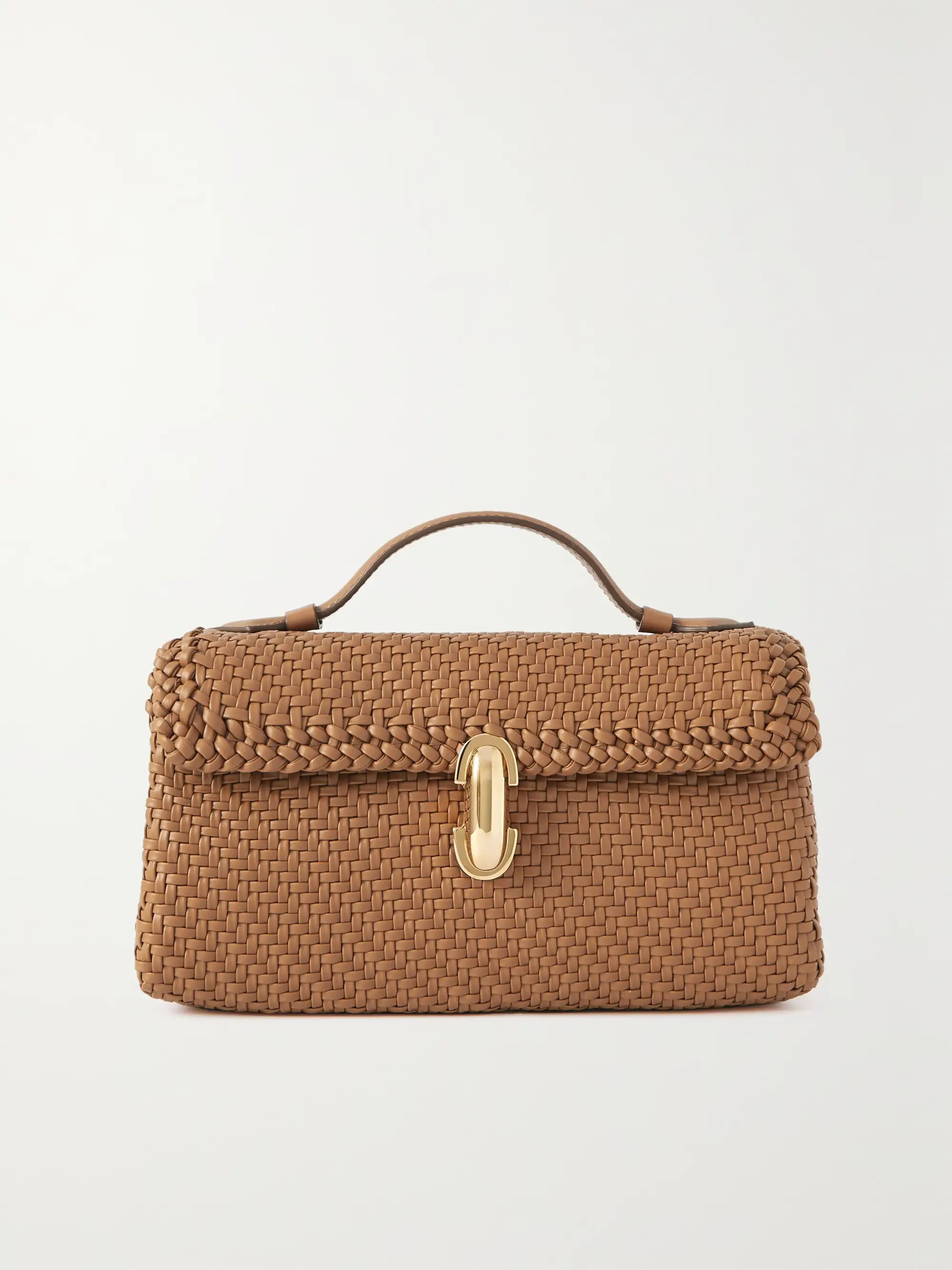 SAVETTE Symmetry Pochette woven leather tote | NET-A-PORTER | NET-A-PORTER (US)