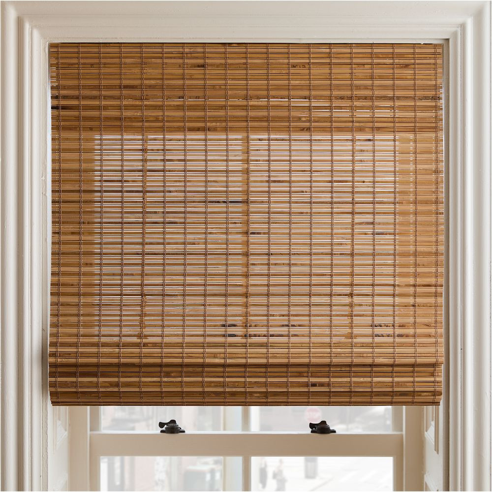 Custom Bamboo Unlined Roman Shade | West Elm (US)