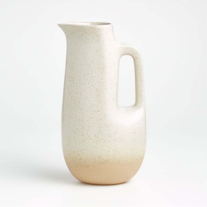 Dune Stone Pitcher + Reviews | Crate and Barrel | Crate & Barrel