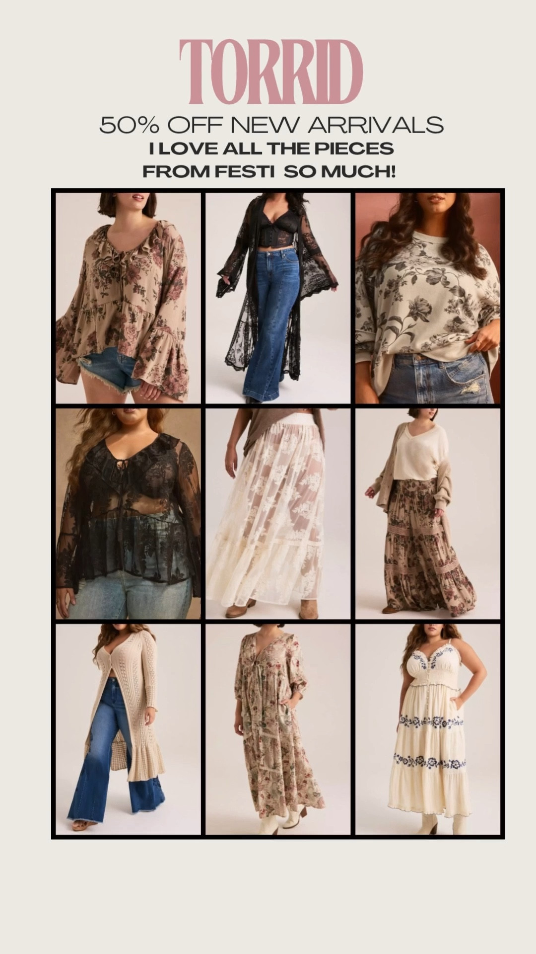 Torrid sale 50% off 

#LTKPlusSize #LTKSaleAlert #LTKFindsUnder50