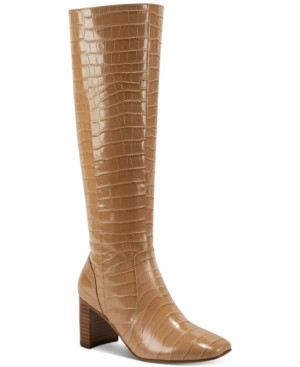 Marc Fisher Revela Square-Toe Boots Women's Shoes | Macys (US)