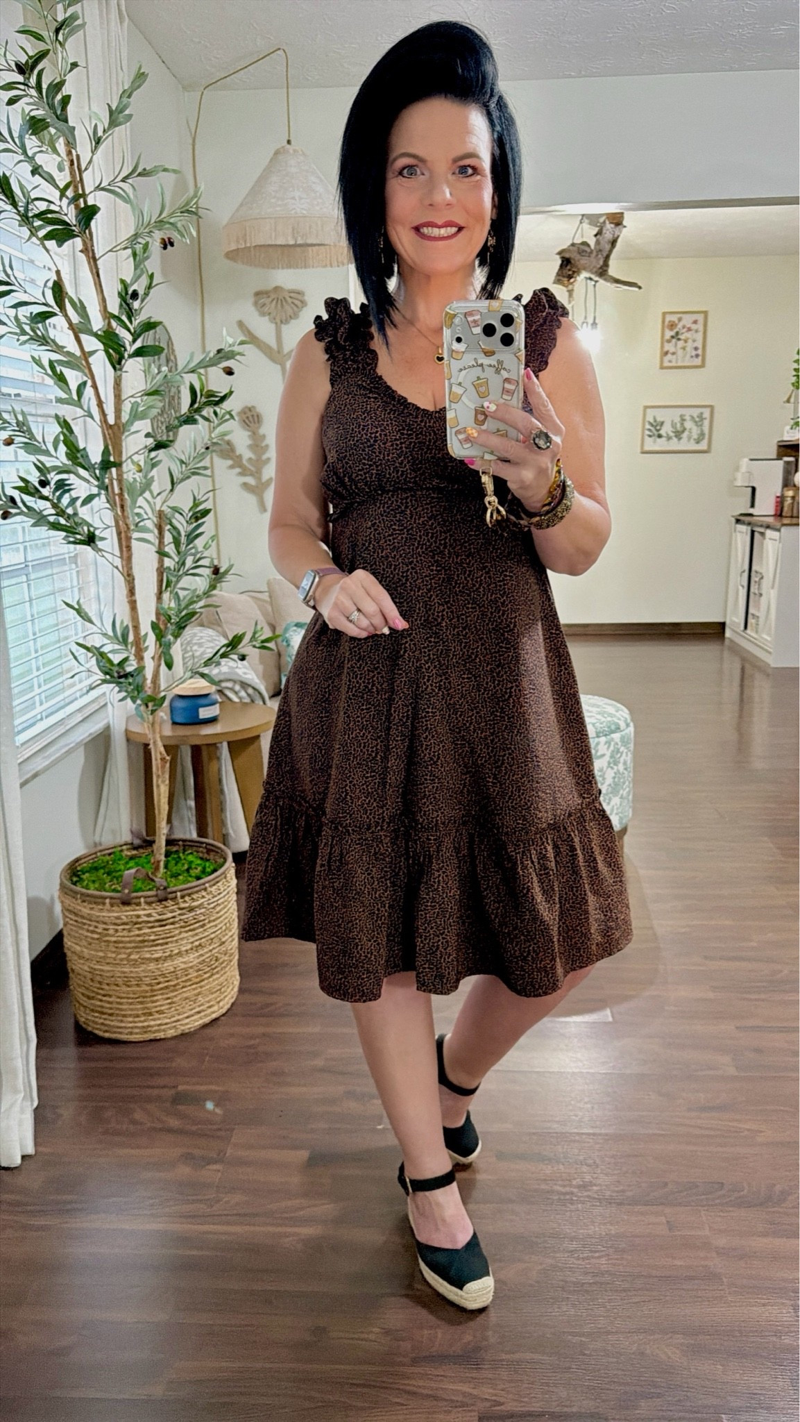 work outfits
ON CLEARANCE $8+

. Time and Tru's Empire Waist Mini Dress Carefree and easy-going, this sweet dress has a flirty feel thanks to the ruffle trim and flattering empire waist. The barely-there sleeves and lightweight feel, make this dress the sunny-day style you'll keep coming back to. Keep it simple and pair this mini dress with a pair of metallic sandals and you'll be ready to take on the day in effortless style

Size small TTS

DREAM PAIRS Women's Closed Toe Elastic Wedge Sandals

#LTKmorningroutine