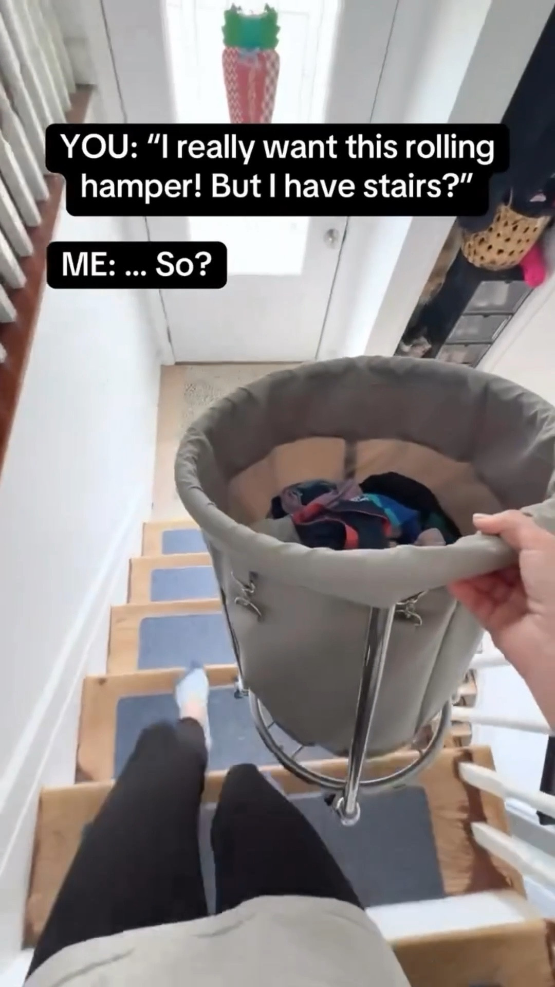 
This rolling laundry hamper makes the laundry process so much faster. Roll it around the house to gather all the dirty laundry or drop off all the clean, folded laundry back to everyone’s bedroom. It’s on sale right now too.
#rollinglaundryhamper #laundryorganization #momlifehacks #homeorganizationfinds #amazonhomefinds

#LTKHome #LTKSaleAlert #LTKmomlife