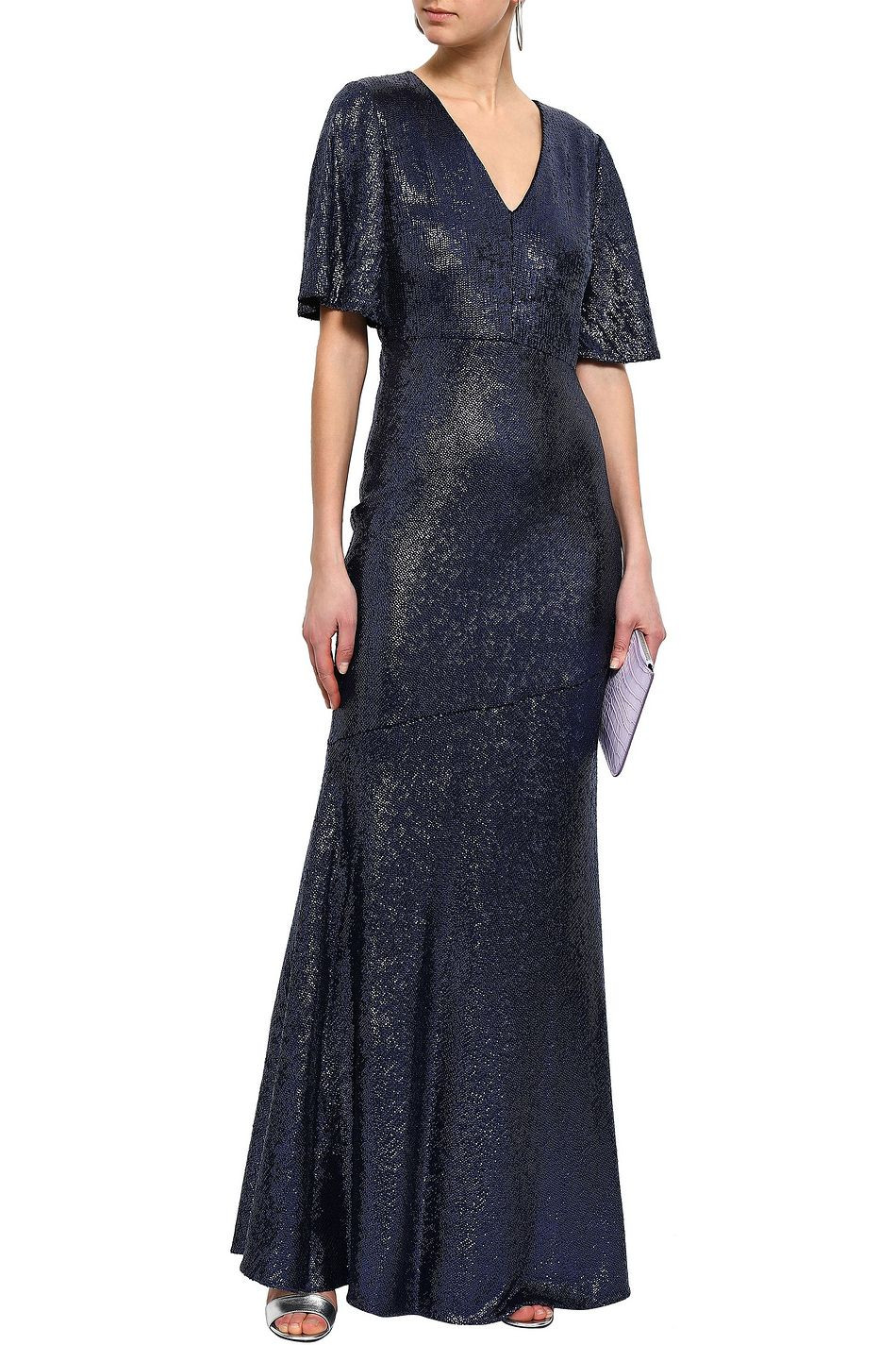 Heather sequined stretch-jersey gown | The Outnet (US and CA)