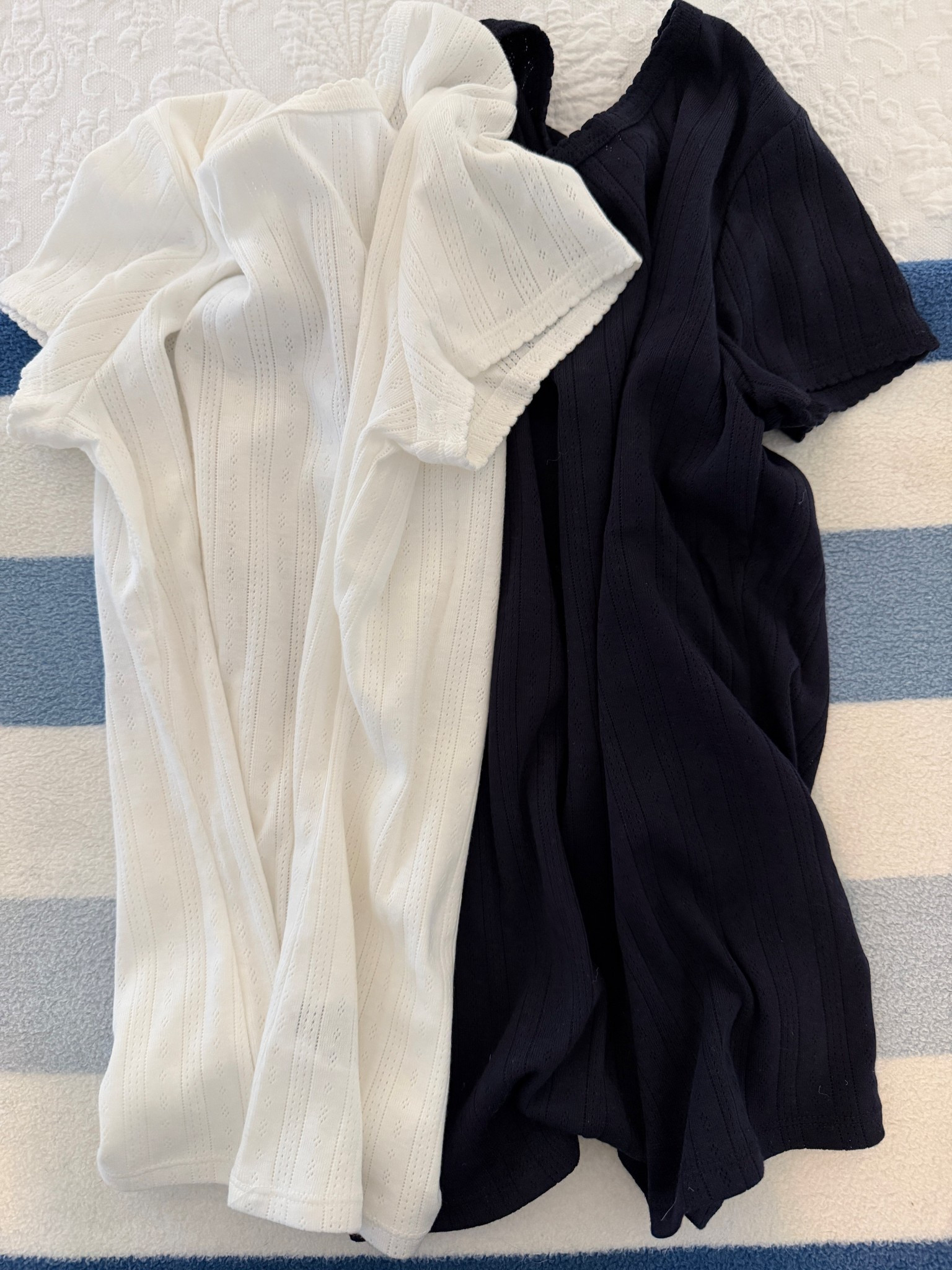 $6 pointelle tshirts from Walmart!! 

I sized up to a medium - the perfect spring and summer basic for your closet!

#LTKgrwm #LTKootd #LTKSaleAlert