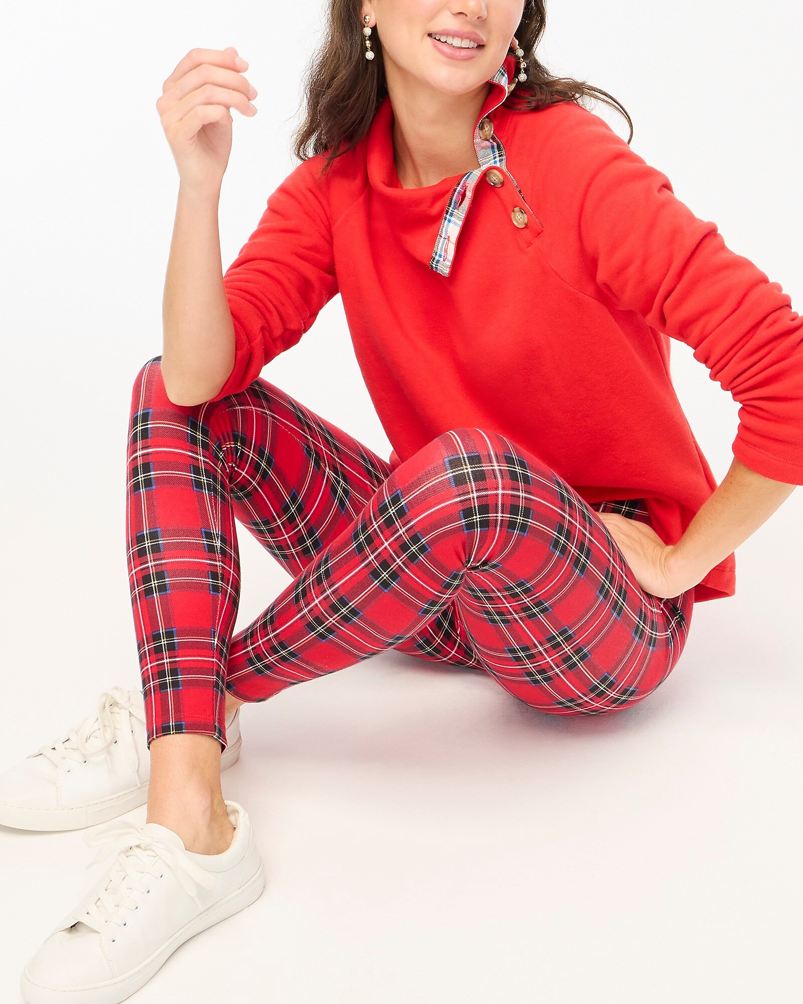 Holiday tartan leggings | J.Crew Factory
