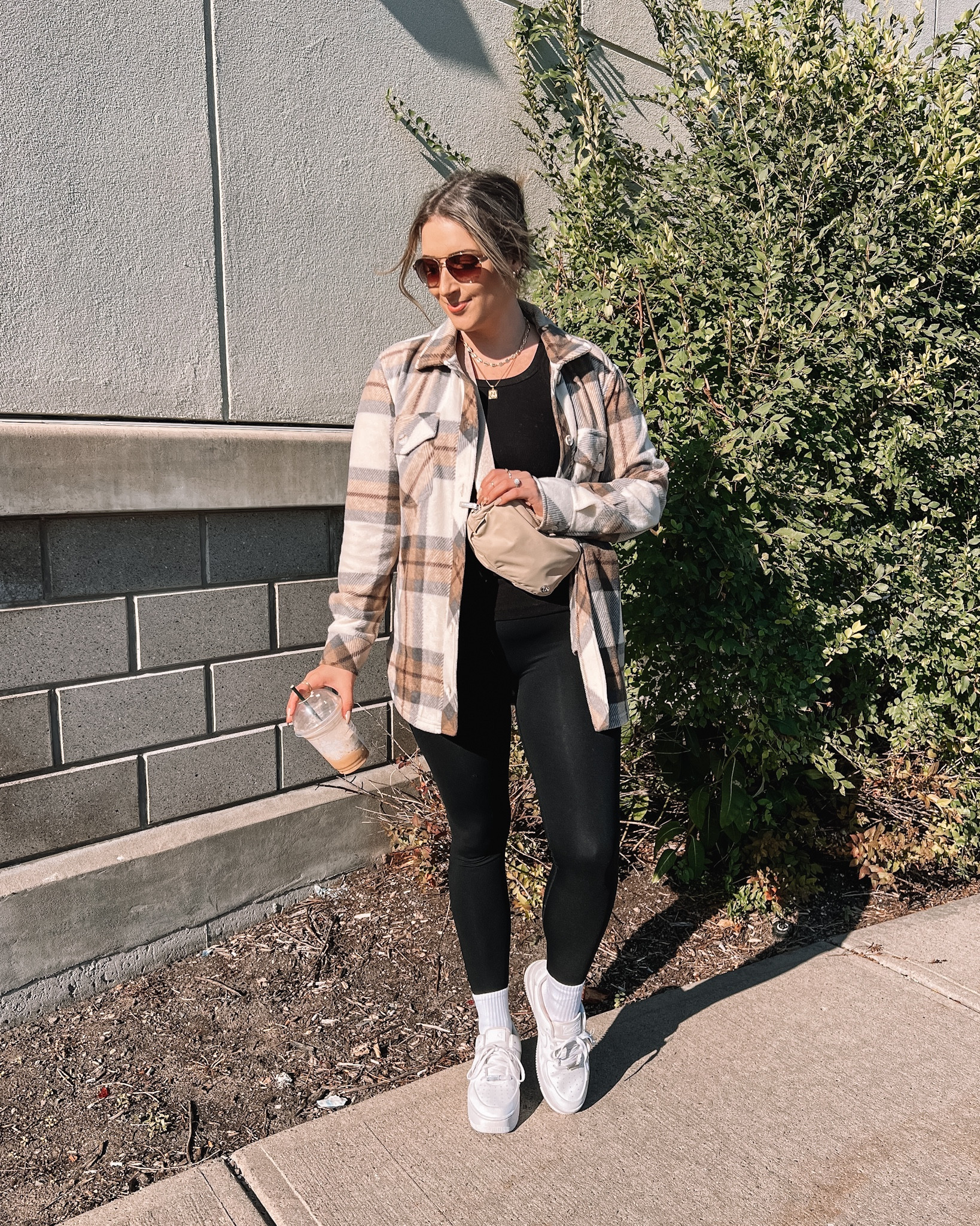 Casual fall outfit - plaid shacket, black tank, black leggings, white crew socks, white sneakers, lululemon belt bag

Fall fashion trends, divinity romper lookalike, affordable fashion 


#LTKstyletip #LTKunder100 #LTKSeasonal