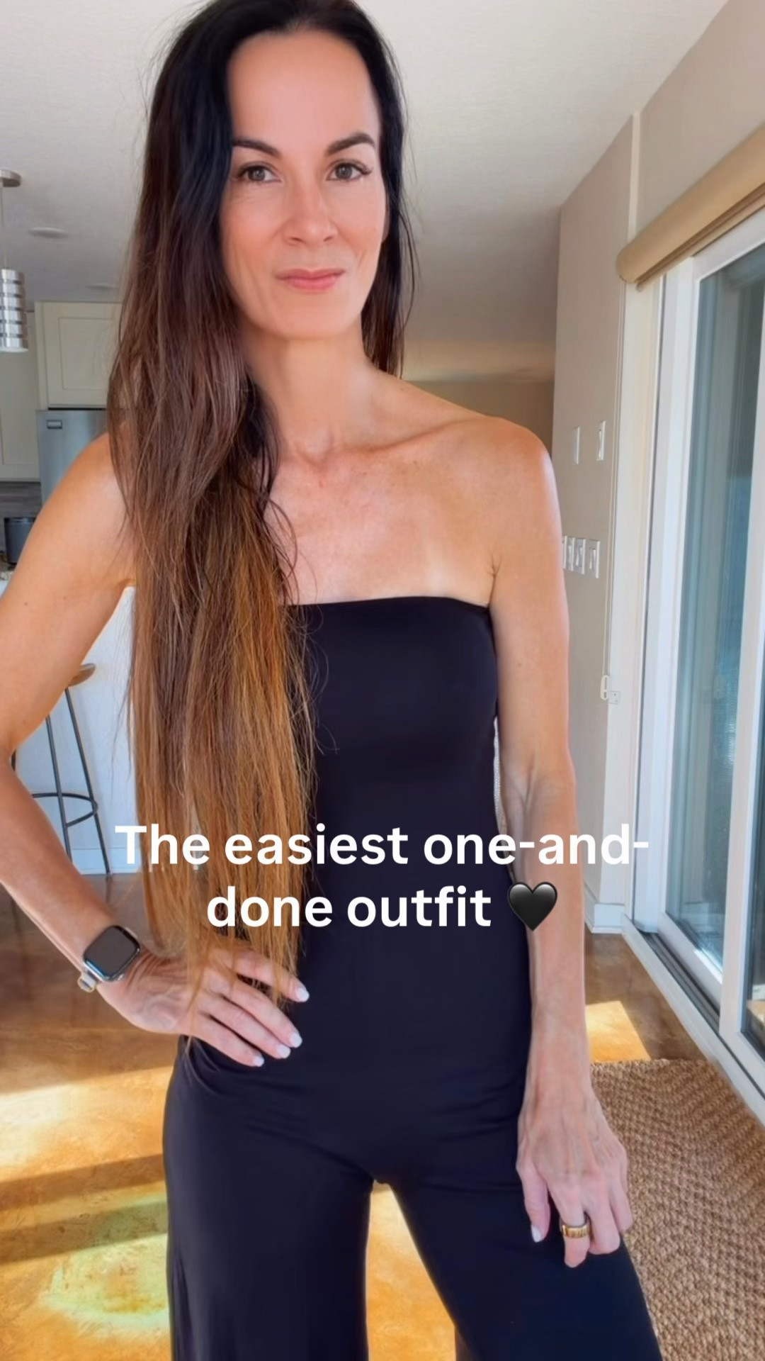 One-and-done dressing…but obviously I added Chanel. 🖤

This strapless jersey jumpsuit is ridiculously comfortable, effortlessly flattering and exactly the kind of piece that makes you look completely put together with almost zero effort. I added my Chanel belt bag, Dior sunnies and colorful Dries Van Noten wedges because an all-black look always deserves a little personality. 💜

Easy, chic and ready for wherever the day takes me. No overthinking required.

#StraplessJumpsuit #JumpsuitStyle #revolveambassador @revolve #DesignerAccessories #NicoleColee

#LTKootd #LTKdayinmylife #LTKgrwm
