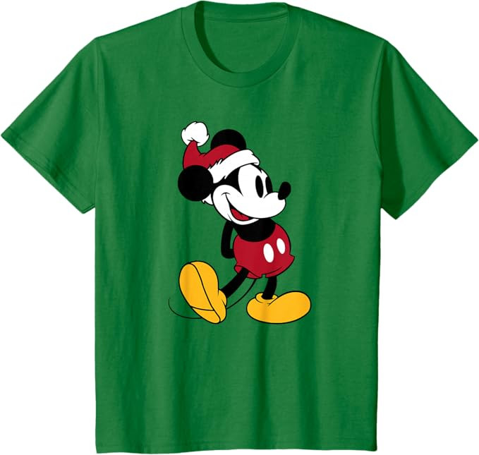 Disney - Classic Mickey Mouse Holiday T-Shirt | Amazon (US)