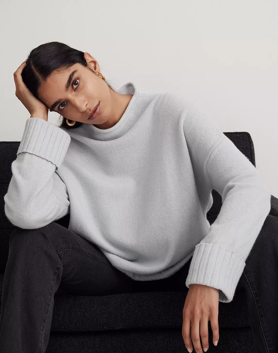 (Re)sourced Cashmere Mockneck Pullover Sweater | Madewell