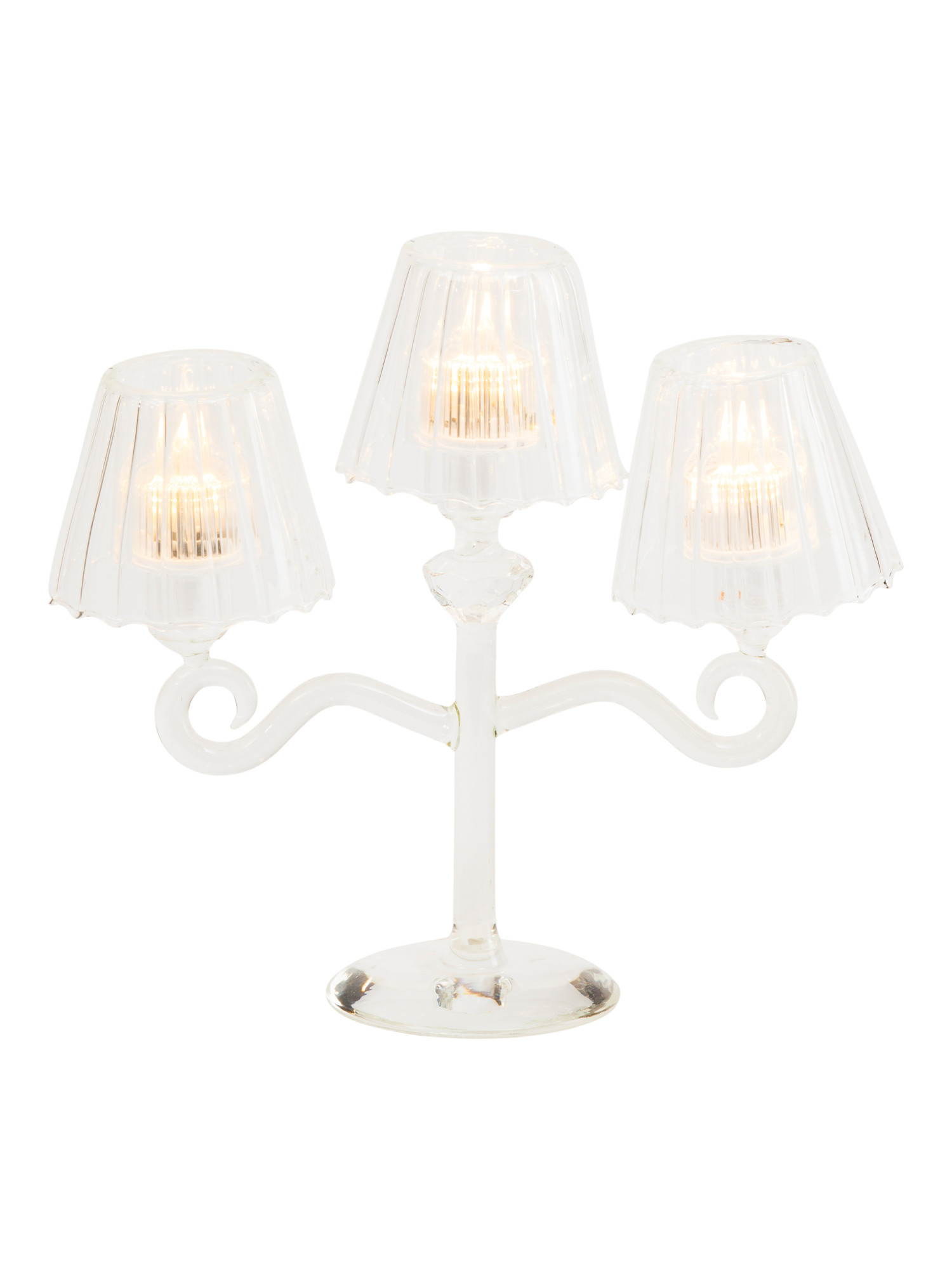 Glass Tea Light Candelabra | Furniture & Lighting | Marshalls | Marshalls