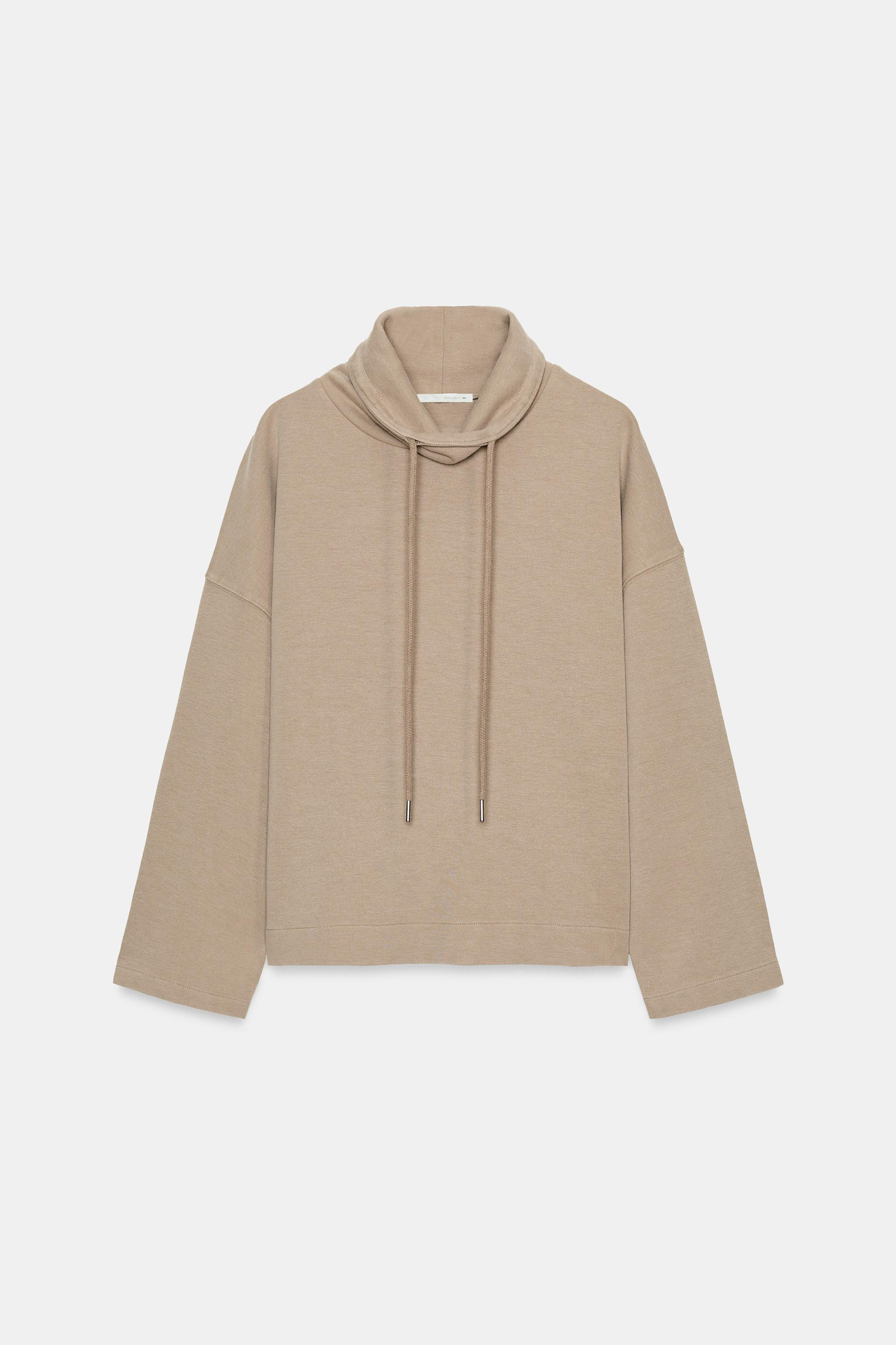 WASHED EFFECT INTERLOCK SWEATSHIRT | Zara US