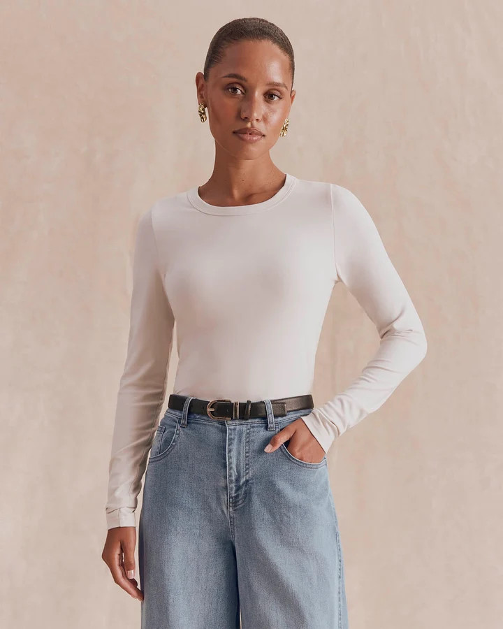 Splendid x @Cellajaneblog Souffl\u00e9 Long Sleeve Tee | Splendid