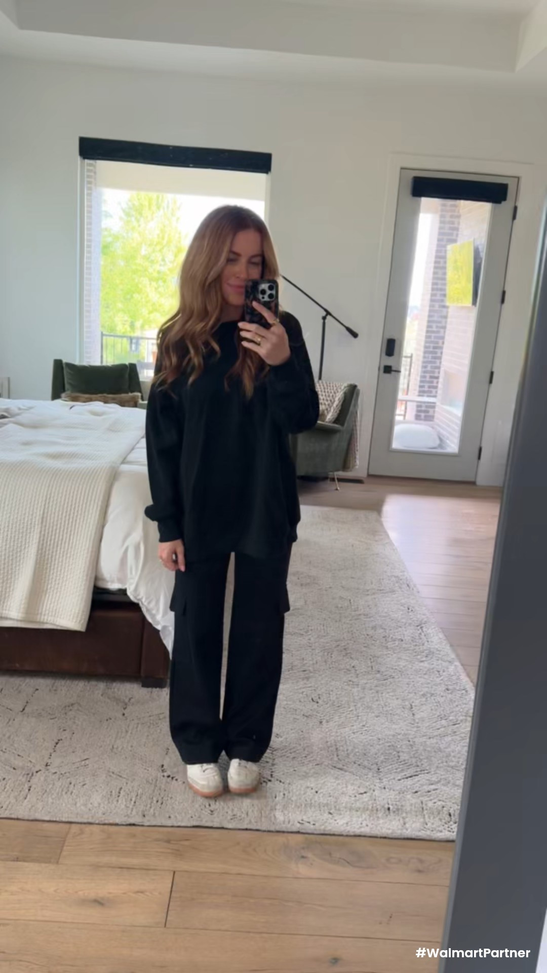 Sharing some finds from @walmartfashion today! I size up in the crewneck to a large for an oversized fit and got an XS in the pants! #WalmartPartner #WalmartFashion 

#LTKStyleTip #LTKFindsUnder50