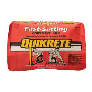 Quikrete 50 lb. Fast-Setting Concrete Mix 100450 - The Home Depot | The Home Depot