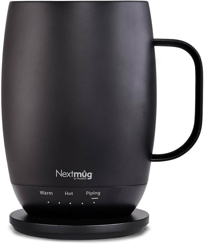 Nextmug Plus - Temperature-Controlled, Self-Heating Coffee Mug (Black - 18 oz.) | Amazon (US)