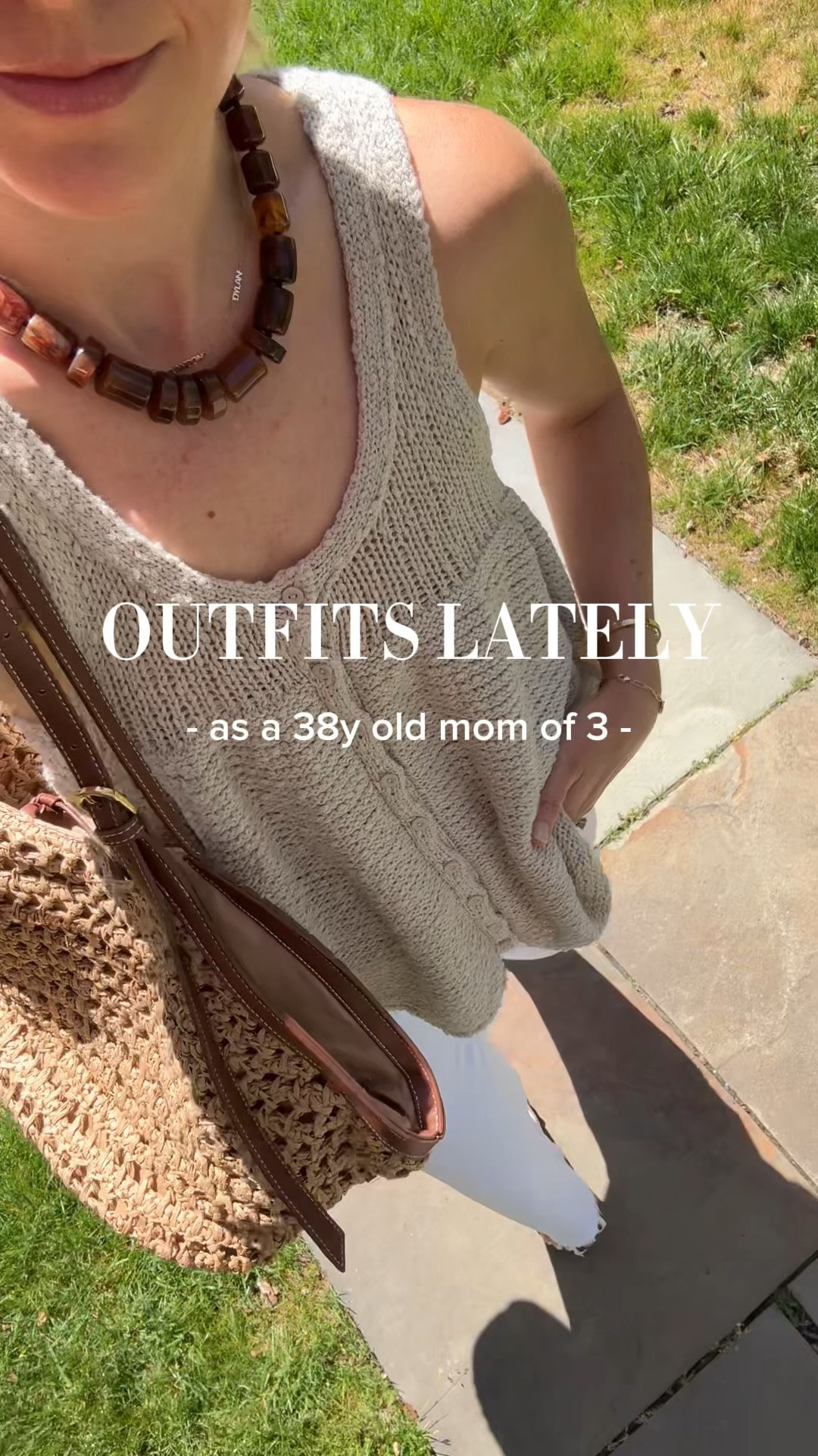 Outfits I’m wearing as a 38y old mom of 3 
•Look 1 - small top, 26R pants (I’m 5’5) , 7.5 heels, all true to size 
•Look 2 - small tank (also linked non-cropped version), XS skirt, sized up 1/2 in jelly flats (whole sizes only) 
•Look 3 - small tee, XS pants, small sweater, sized up 1/2 in jelly flats (whole sizes only)
•Look 4 - small tank, small pants, but need XS 
•Look 5 - XS dress, medium sweater, sandals tts 
•Look 6 - small tee, 26R pants, sandals old Jcrew  
•Look 7 - small tank, 26R pants 

Codes:
-20% off Electric picks with TAKE20
-15% off Pistola with STYLEDSNAPSHOTS
