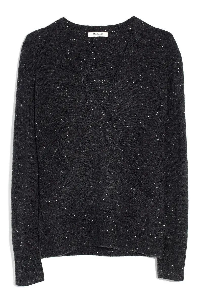 Madewell Wrap Front Pullover Sweater (Regular & Plus Size) | Nordstrom