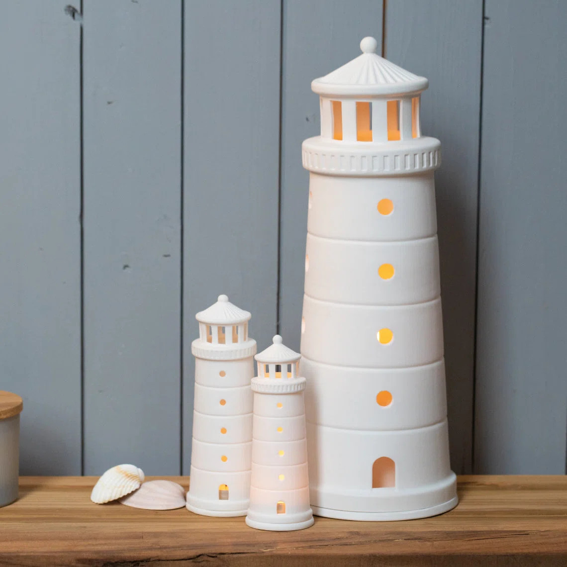 Beyond The Sea Lighthouse Tealight Holder - Medium 7.1" | Wayfair North America