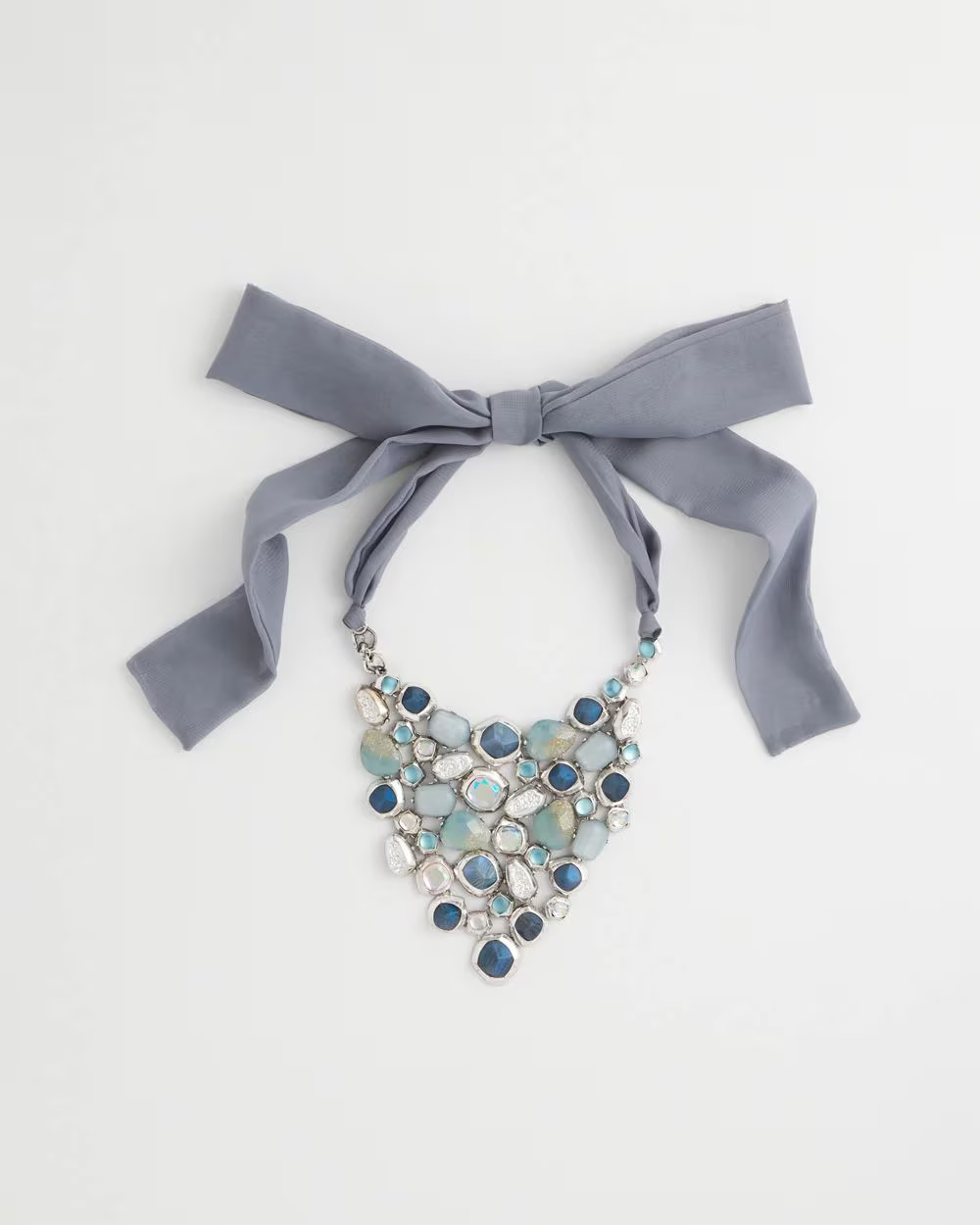 Adjustable Blue Gemstone Bib Necklace | Chico's