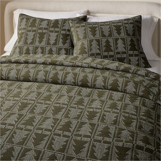 Reflections Matelasse Tree Quilt & Shams | West Elm (US)