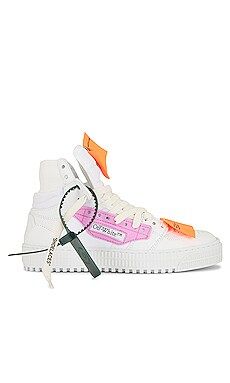 OFF-WHITE 3.0 Off Court Sneaker in White & Fuchsia from Revolve.com | Revolve Clothing (Global)