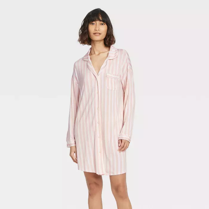 Women's Beautifully Soft Crop Notch Collar Pajama Set - Stars