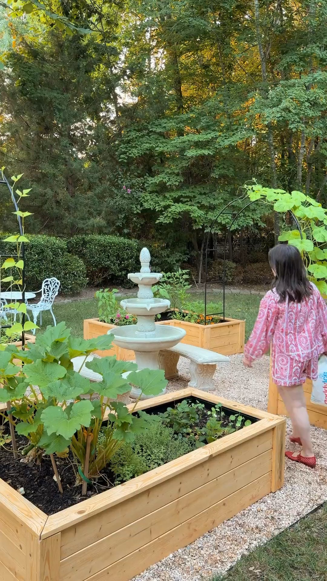 Adding a garden fountain and the cutest little bistro table to the yard is such an easy way to make the space feel special.

backyard decor, garden inspo, outdoor living, patio upgrade, outdoor space, garden furniture

#LTKHome