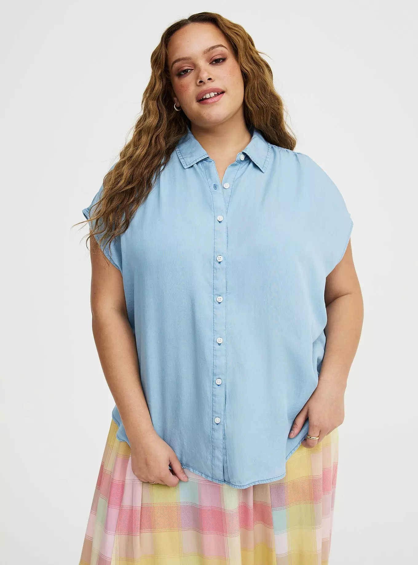 Tencel Dolman Shirt | Torrid (US & Canada)
