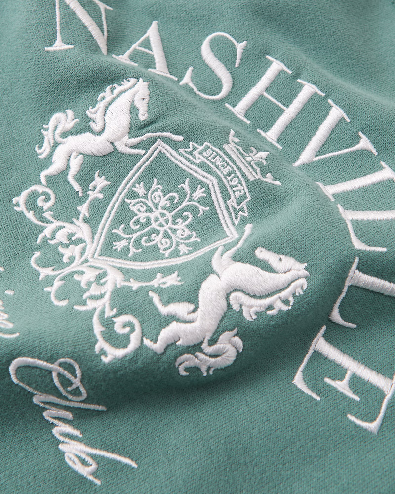 Women's 90s Sharkbite Graphic Crew Sweatshirt | Women's Tops | Abercrombie.com | Abercrombie & Fitch (US)