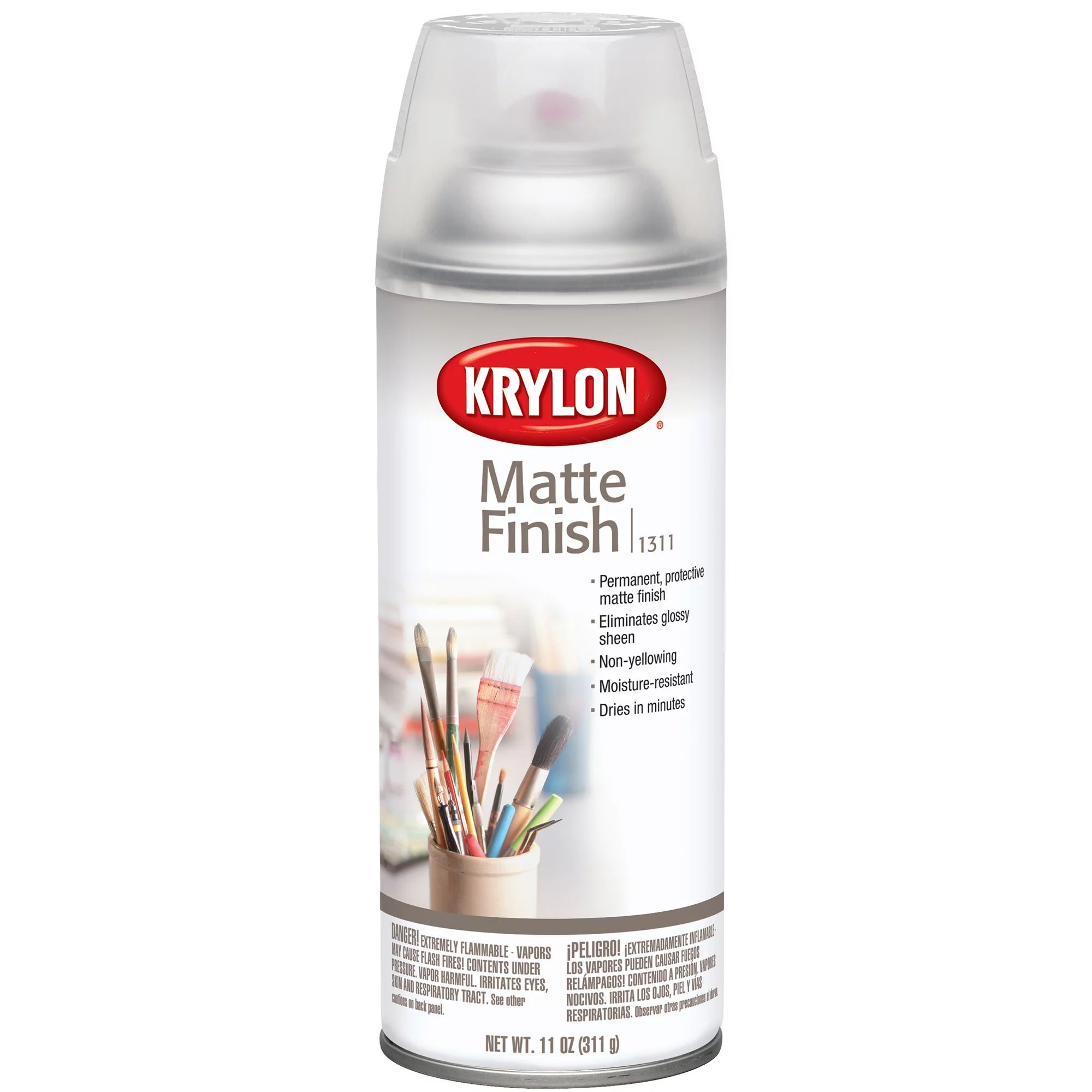 Krylon Crystal Clear Spray Paint, Matte Clear, 11 oz. | Walmart (US)